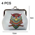 thumbnail image 2 of Monedero de cuero MFZFUKR de 4 piezas con diseño de animales para mujeres y niños, 2 of 5