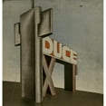 thumbnail image 2 of Filippo Tommaso Marinetti 15x15 Black Ornate Wood Framed Double Matted Museum Art Print Titled - Words in Freedom; Futurists Olfactory Tactile-Term Pl. 14 (1932), 2 of 5