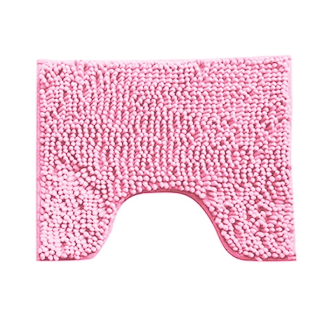 Injueey Juego de alfombrillas de baño antideslizantes, 2 uds., alfombra para baño, absorbente de agua, alfombra de felpa para inodoro, Juegos de accesorios de baño rosado Injueey HA001740-02