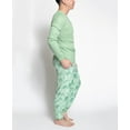 thumbnail image 2 of Muk Luks Men's Comfort Lounge Goals Jogger Set, Green/Green Tie Dye, Medium, 2 of 3