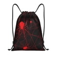 thumbnail image 1 of Fotbe Red Spider On The Web Bolsa Mochila con Cordón Estampada, Bolsa de Gimnasio Deportiva, Bolsa Cinch, Bolsa con Cordón para Hombres y Mujeres-Medium, 1 of 6