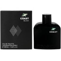 Coast Black Cologne for Men 3.4oz/100ml (Our Impression of Lacoste Blanc Black) Eau de Toilette, Natural spray