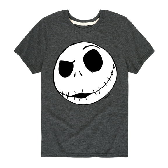 The Nightmare Before Christmas - Jack Face - Youth Short Sleeve Graphic T-Shirt