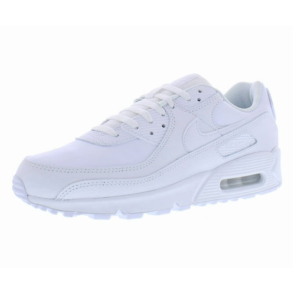Nike Air Max 90 Leather Mens Shoes Size 14, Color: White/White/White