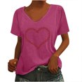 thumbnail image 1 of Birdeem T-Shirt Sans Manches à Col en V pour Femmes, Mode Décontractée, Imprimé, Chandail, 1 of 8