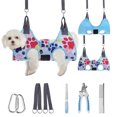 thumbnail image 1 of Arnés para hamaca de peluquería canina PAWCHIE para perros y gatos, color azul XS, 1 of 6