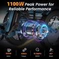 thumbnail image 5 of MOONCOOL Folding Electric Tricycle for Adults, 20" x 4" Fat Tire Electric Trike, 48V Peak 1092W  Electric Bicycle, 3 Wheels 7 Speed Ebike w/ 14.5Ah Removable Battery& Speed Differential Mechanism, 5 of 13