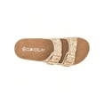 thumbnail image 4 of Women's Cork Footbed Sandals With Adjustable Buckles Slip On Platform Slides Sandals, 4 of 5