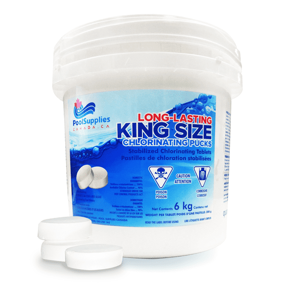 Galettes de Chlore Grand Format Stabilisées (6 kg) par Pool Supplies Canada