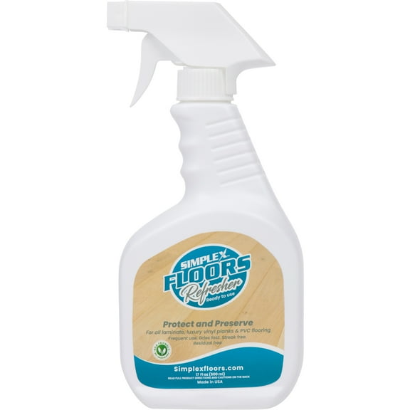 Simplex Floors Floor Refresher | Laminate, Luxury Vinyl Planks & PVC Flooring | Made in the USA | 17 fl.oz