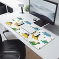 thumbnail image 2 of Long Mouse Pads for Desk,White Dinosaurs Plants Leaves Pattern Desk Mats on Top Of Desks, Desk Mouse Pad Extra Large with 3mm Non-Slip Base and Stitched Edge for Gaming,Office,Work,Home 31.5"x11.8", 2 of 6
