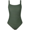 thumbnail image 3 of Hilor Women's One Piece Swimsuits Vintage Tummy Control Bathing Suits, 3 of 7