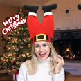 thumbnail image 4 of Décorations de Noël créatives pour enfants et adultes, chapeaux de jambe rouges amusants, chapeaux de clown, activités de fête, 4 of 4
