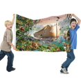 thumbnail image 2 of Poppy Playtime Bandera impresa con temática, regalo perfecto para fanáticos, amigos y familiares, y adecuada para actividades al aire libre e interiores, decoraciones de fiesta.120cm×180cm, 2 of 6