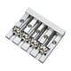 thumbnail image 1 of Puente de bajo de 4 cuerdas para guitarras eléctricas, monturas de repuesto para cuerdas de bajo Plata, 1 of 9