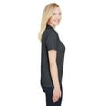 thumbnail image 3 of Ladies' CrownLux Performance Address MÃ©lange Polo - BLACK HEATHER - XL, 3 of 3