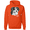 Orange, variant on Border Collie Dog Lover Pet Owner Animal Lover Graphic Hoodie Sweatshirt