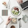 thumbnail image 1 of RYLABLUE Merry Christmas Set of 4 Coaster for Drinks, Absorbent Ceramic Stone Coasters Cup Mat with Cork Base for Home Kitchen Room Coffee Table Bar Decor, 1 of 4