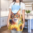 thumbnail image 4 of Abyssinian Hello Summer Sunshine Sunflowers Spring Retro Vintage Apron Cat Lover Kitten Owner Gifts for Cooking Grilling Baking Painting Gardening - 00008, 4 of 5