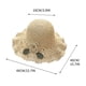 thumbnail image 5 of Sombrero de Playa para Mujer, Tejido a Mano, Plegable, con Flores, para Primavera y Verano., 5 of 6