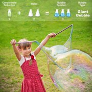 HOMILY Bubble Solution Refill 32 oz (up to 2.5 Gallon) Concentrated Bubbles Refill Solution for Bubble Machine