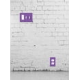 thumbnail image 4 of WIRESTER Triple 1-Gang Decorator Light Switch and 2-Gang Toggle Wall Plate/Switch Plate Cover, Solid Orchid Purple, 4 of 6
