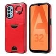 thumbnail image 4 of Classic Wallet Case Compatible with Samsung Galaxy A53 5G for Men Women, with 360° Rotation Finger Ring Kickstand PU Leather Shockproof Phone Cover with Card Slot for Galaxy A53 5G, Red, 4 of 11