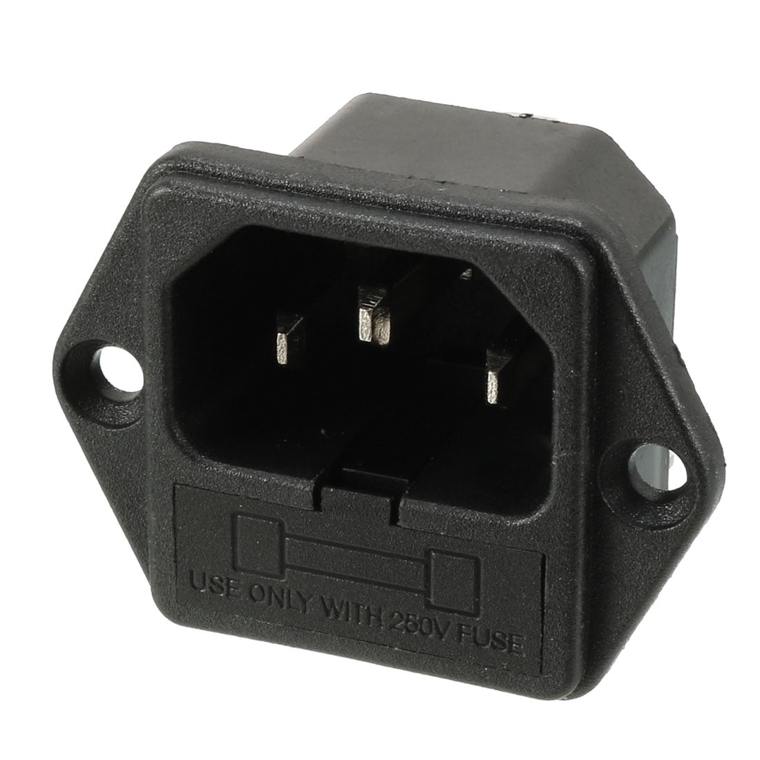 AC Inlet Power socket 3 Pole With 5*20mm Fuse Holder 