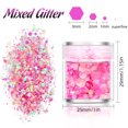thumbnail image 3 of Brillo Luminoso Para Uñas De 12 Colores Que Brilla En La Oscuridad Brillo Holográfico Grueso Para Manualidades Y Decoración De Fiestas Guardurnaity CE007392-02, 3 of 6