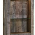 thumbnail image 3 of Tall Wooden Pier with 1 Door Cabinet and 2 Adjustable Glass Shelves Brown - Saltoro Sherpi, 3 of 5