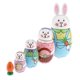 thumbnail image 4 of 10 Piezas De Rusa Pintada De Anidación Juguetes Regalos-conejo Baoblaze Muñecas rusas, 4 of 8