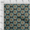 thumbnail image 2 of oneOone Cotton Poplin Twill Turquoise Blue Fabric Asian Mandala Sewing Craft Projects Fabric Prints By Yard 56 Inch Wide, 2 of 4