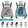 thumbnail image 5 of Seat Covers for Dining Room Chairs Stretch Printed Chair Seat Covers Set of 4, Removable Washable Upholstered Chair Seat Protector Cushion Slipcovers for Kitchen, Office(Summer Pattern), 5 of 6