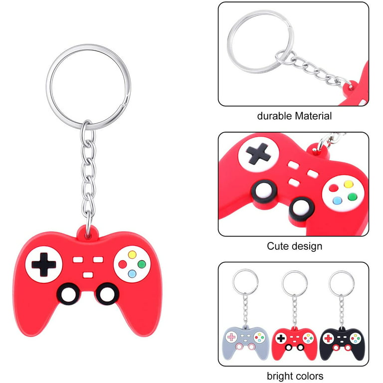 62Pcs Video Game Party Favors Key Chains Bulk Keychains For Kids