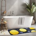 thumbnail image 2 of Yellow Lemon Blueberries DarkBlue Pattern Kitchen Rug Mat,Kitchen Runner Rugs Non Skid Washable,Decorative Kitchen Floor Mats for Kitchen,Sink,Laundry,17"x47.2", 2 of 7
