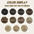 thumbnail image 5 of Messy Bun Hair Piece Wavy Curly Fake Hair Buns Synthetic Scrunchie Messy Bun Natural Extensions Updo Hair Pieces for Women (Dark Brown), 5 of 9