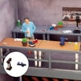 thumbnail image 3 of 1/64 Scale Car Repair Shop Layout Diorama Model Action Figures Toy Punch Pressure Clamp, 3 of 9