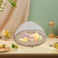 thumbnail image 6 of Baoblaze Bamboo Wicker Basket Fruit Tray Mesh Food Cover for Picnic Fruits Vegetables 35cmx35cmx16cm, 6 of 8