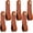 Brown, variant on 6 Pcs Leather Curtain Rod Holders PU Leather Curtain Rod Bracket Mounted Loop Straps with Screws and Plastic Wall Plugs, Boho Pole Hanger Hook for Towel Oar Home Wall Display Decor(Brown)