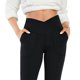 thumbnail image 3 of Gibobby Pantalones de mezclilla Fitness Workout Sports Athletic con cintura de bolsillo Leggings elásticos para correr Yoga sólido Pantalones altos para mujer Pantalones de yo(Negro， M), 3 of 4
