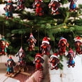 thumbnail image 5 of GAXIRE 10 colgantes festivos de perro, divertidos adornos para árbol de Navidad., 5 of 5
