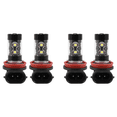 thumbnail image 1 of 4-Pack High Power 50W Super Bright H11/H8 10-SMD LED Lights Bulbs for Car Fog Light Replacement, White, 1 of 8