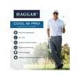 thumbnail image 4 of Haggar Men's Cool 18® Pro Solid Flat Front Pant Classic Fit HC00235, 4 of 7