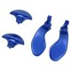 thumbnail image 5 of Uds controlador de juego paletas traseras botones traseros de Metal de repuesto profesionales para controlador PS5 Edge azul, 5 of 5