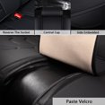 thumbnail image 5 of Universal Deluxe PU Leather 5-Seats Car Seat Cover Front Rear Cushion Full Set, 5 of 7
