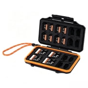Tianle 36 Slots Memory Card Case Holder Water-Resistant Anti-Shock Carrying Case for 24 TF and 12 SD Cards Storage Box