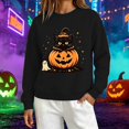 thumbnail image 2 of MVRLSH Women's Halloween Graphic Print Long Sleeve Pullover Sweater Size - XXXL, 2 of 6