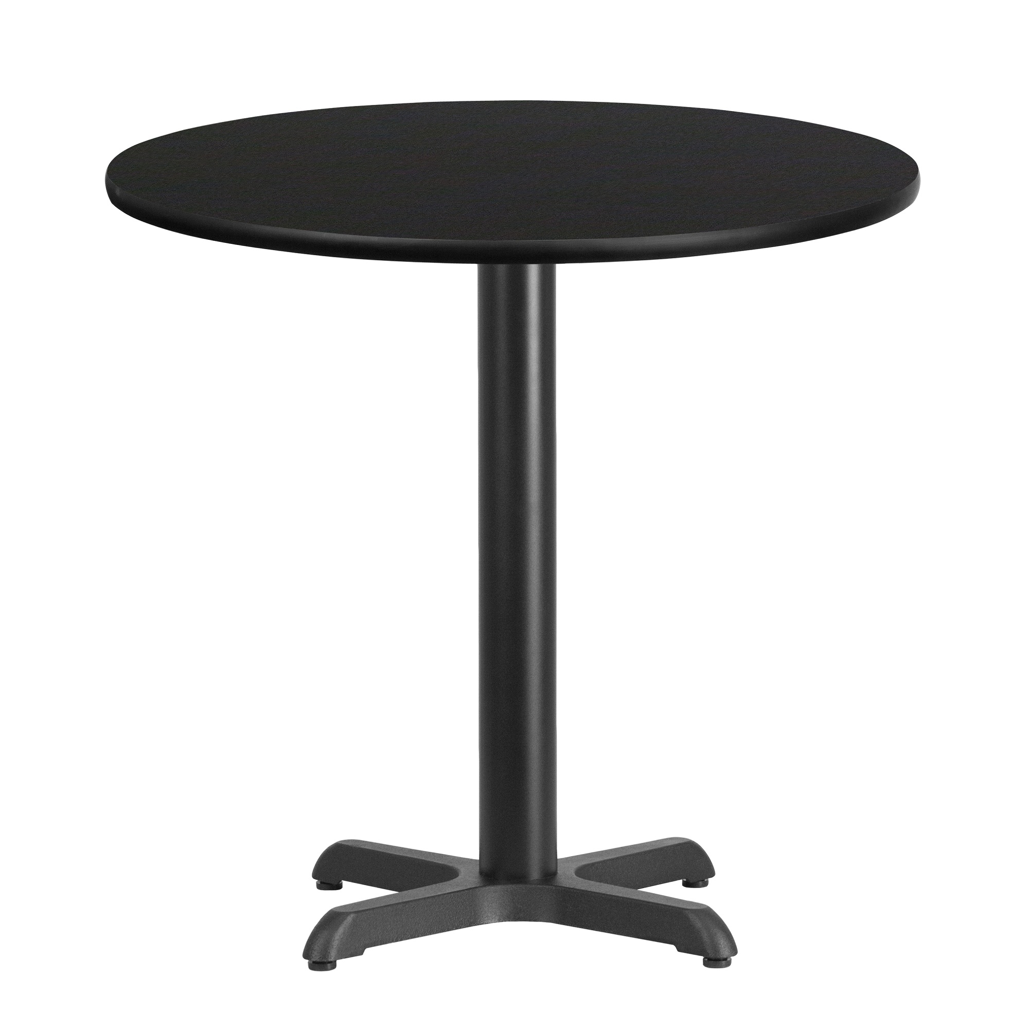 Flash Furniture 30" Round Laminate Table Top with 22" x 22" Table Height Base, Multiple Colors