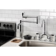 thumbnail image 2 of Kingston Brass KS4701PKL Duchess Deck Mount Pot Filler Faucet, Polished Chrome, 2 of 7