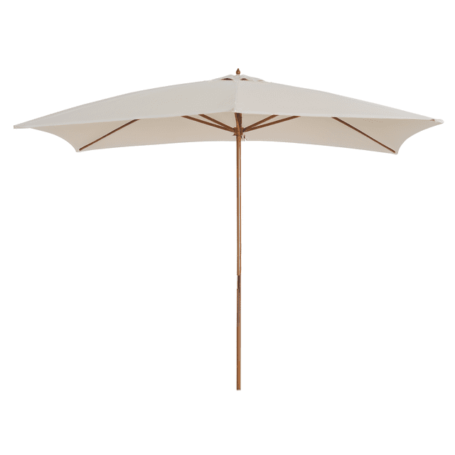 Outsunny Parasol de Patio Parasol de Soleil d'Extérieur Blanc Crème